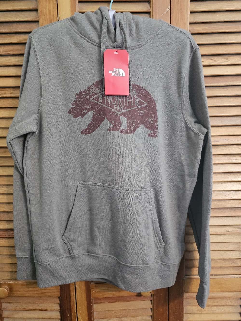 NWT The North Face Bearitage Distressed Graphic Pullover Hoodie